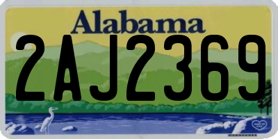 AL license plate 2AJ2369
