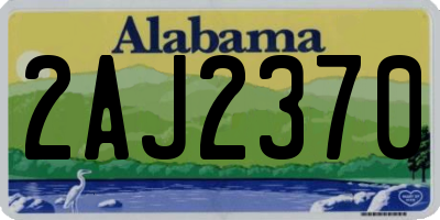 AL license plate 2AJ2370