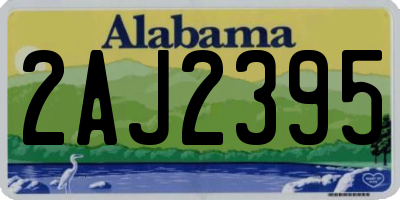 AL license plate 2AJ2395