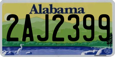 AL license plate 2AJ2399