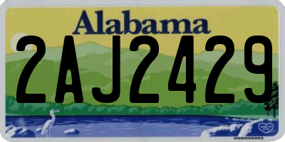 AL license plate 2AJ2429