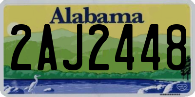 AL license plate 2AJ2448