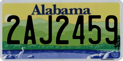 AL license plate 2AJ2459
