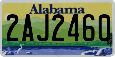 AL license plate 2AJ2460