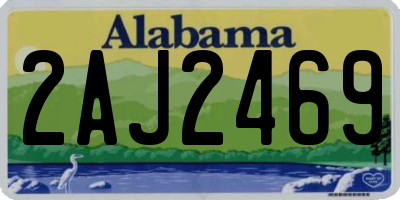 AL license plate 2AJ2469