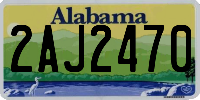AL license plate 2AJ2470