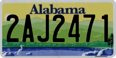 AL license plate 2AJ2471