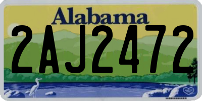 AL license plate 2AJ2472