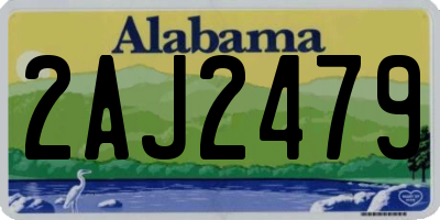 AL license plate 2AJ2479