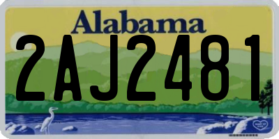 AL license plate 2AJ2481