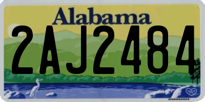 AL license plate 2AJ2484