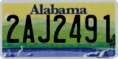 AL license plate 2AJ2491