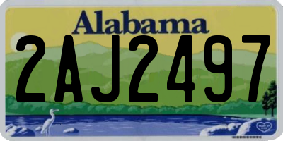 AL license plate 2AJ2497