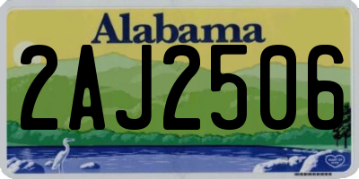 AL license plate 2AJ2506