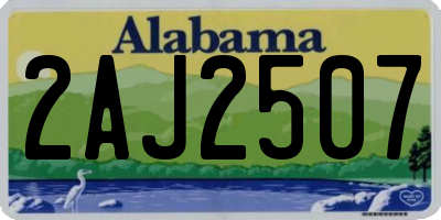 AL license plate 2AJ2507