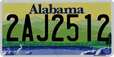AL license plate 2AJ2512