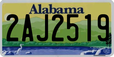 AL license plate 2AJ2519