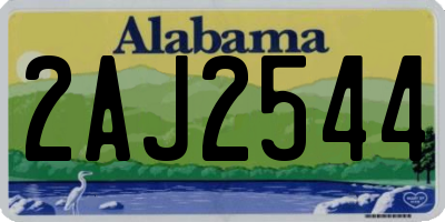 AL license plate 2AJ2544