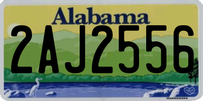 AL license plate 2AJ2556