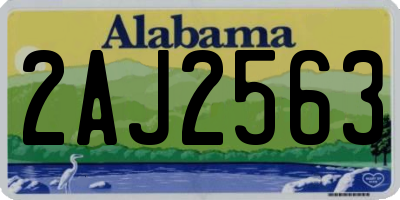 AL license plate 2AJ2563