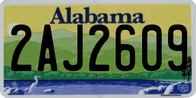 AL license plate 2AJ2609