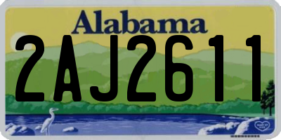 AL license plate 2AJ2611