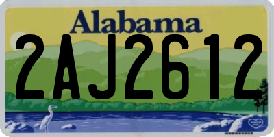 AL license plate 2AJ2612