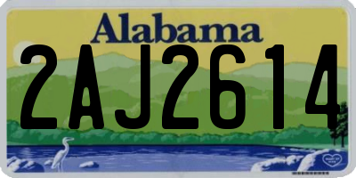 AL license plate 2AJ2614