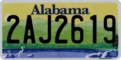 AL license plate 2AJ2619