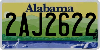 AL license plate 2AJ2622