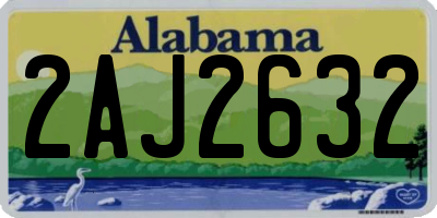 AL license plate 2AJ2632