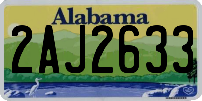 AL license plate 2AJ2633