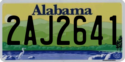 AL license plate 2AJ2641