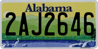 AL license plate 2AJ2646