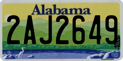 AL license plate 2AJ2649