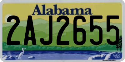 AL license plate 2AJ2655