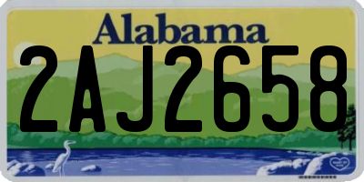 AL license plate 2AJ2658