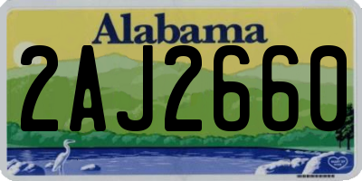 AL license plate 2AJ2660