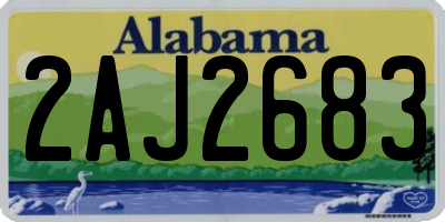 AL license plate 2AJ2683