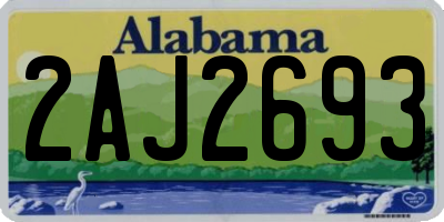 AL license plate 2AJ2693