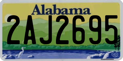 AL license plate 2AJ2695