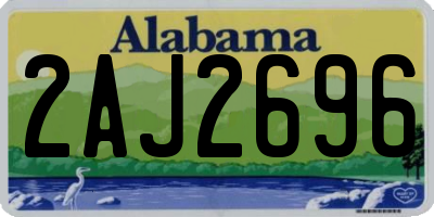 AL license plate 2AJ2696