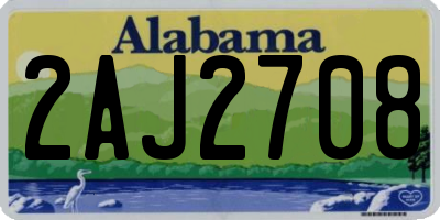 AL license plate 2AJ2708