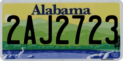 AL license plate 2AJ2723
