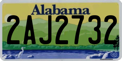 AL license plate 2AJ2732