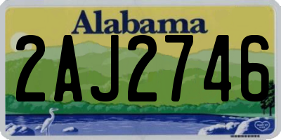 AL license plate 2AJ2746