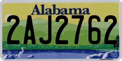 AL license plate 2AJ2762