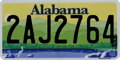AL license plate 2AJ2764
