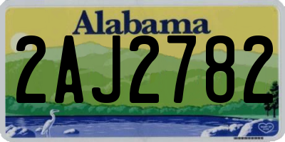 AL license plate 2AJ2782