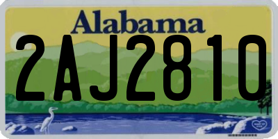 AL license plate 2AJ2810